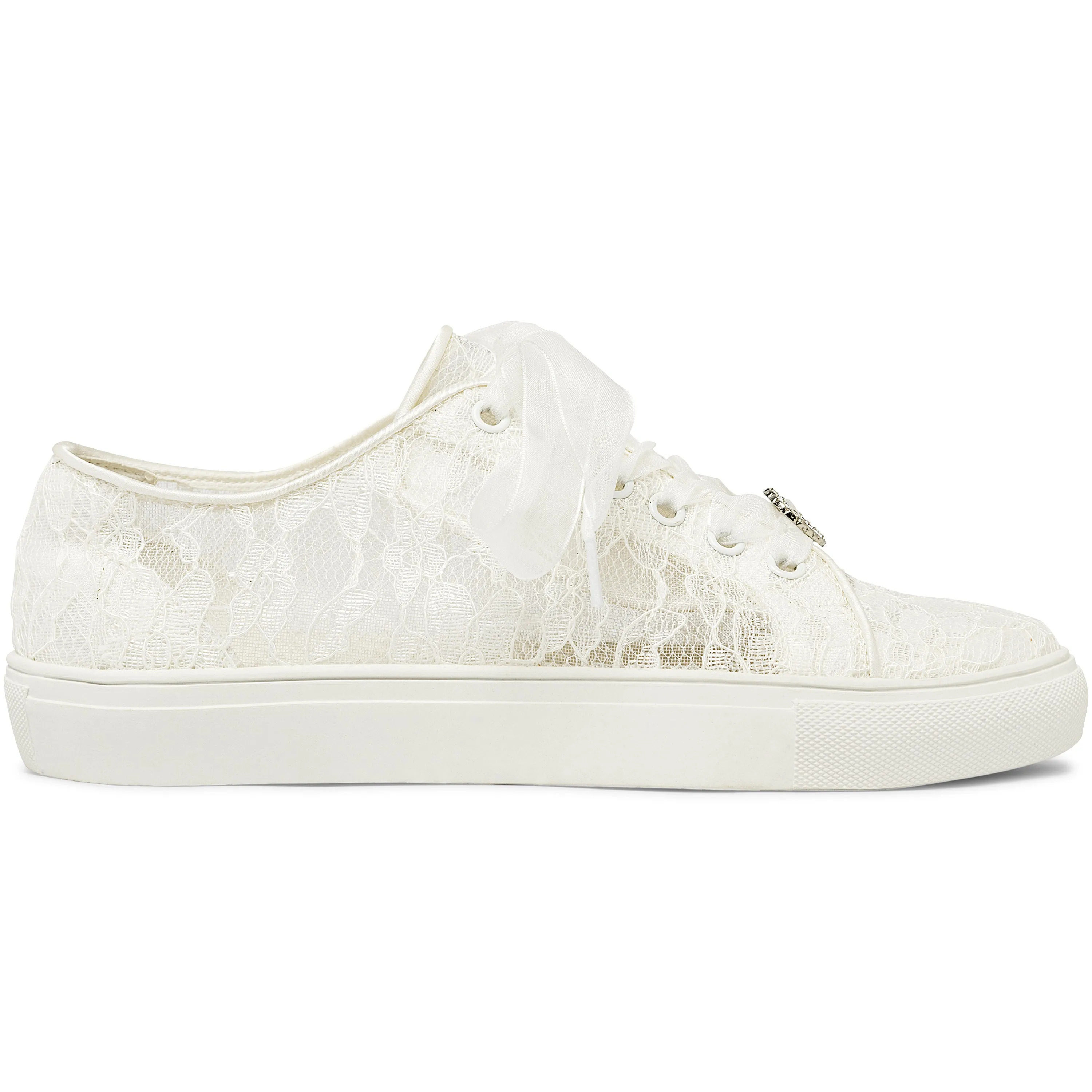 8832 Wedding Shoes Bridal Sneakers Flats Bride Tennis Shoes Lace Sneakers