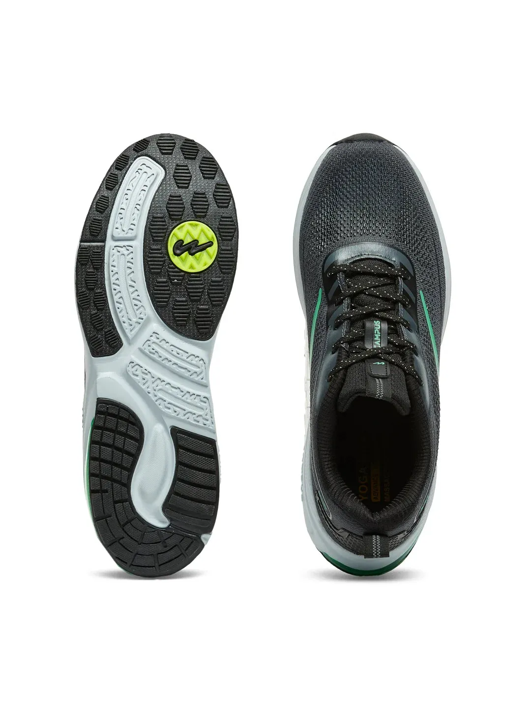 ACETATE Grey Men's Running Shoes