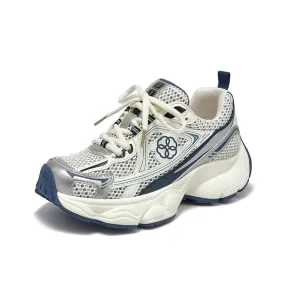 BeauToday Patchwork Running Shoes Breathable Mesh Chunky Sneakers for Women