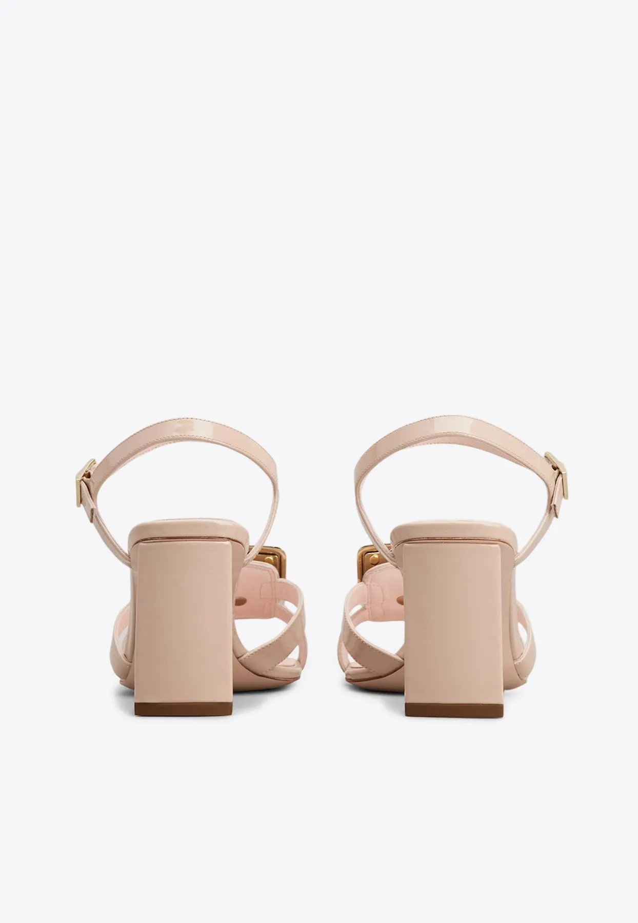 Belle Vivier 75 Logo-Buckle Leather Sandals