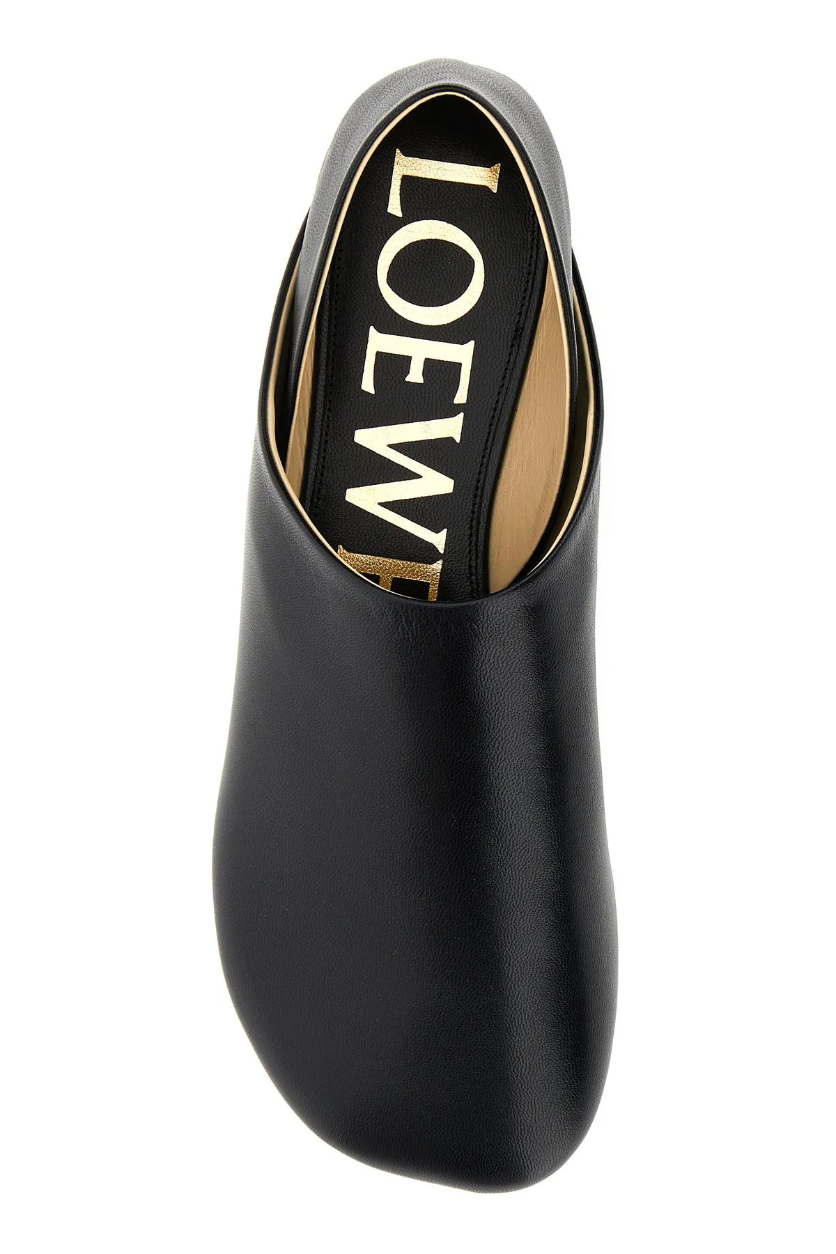 Black leather Toy loafers