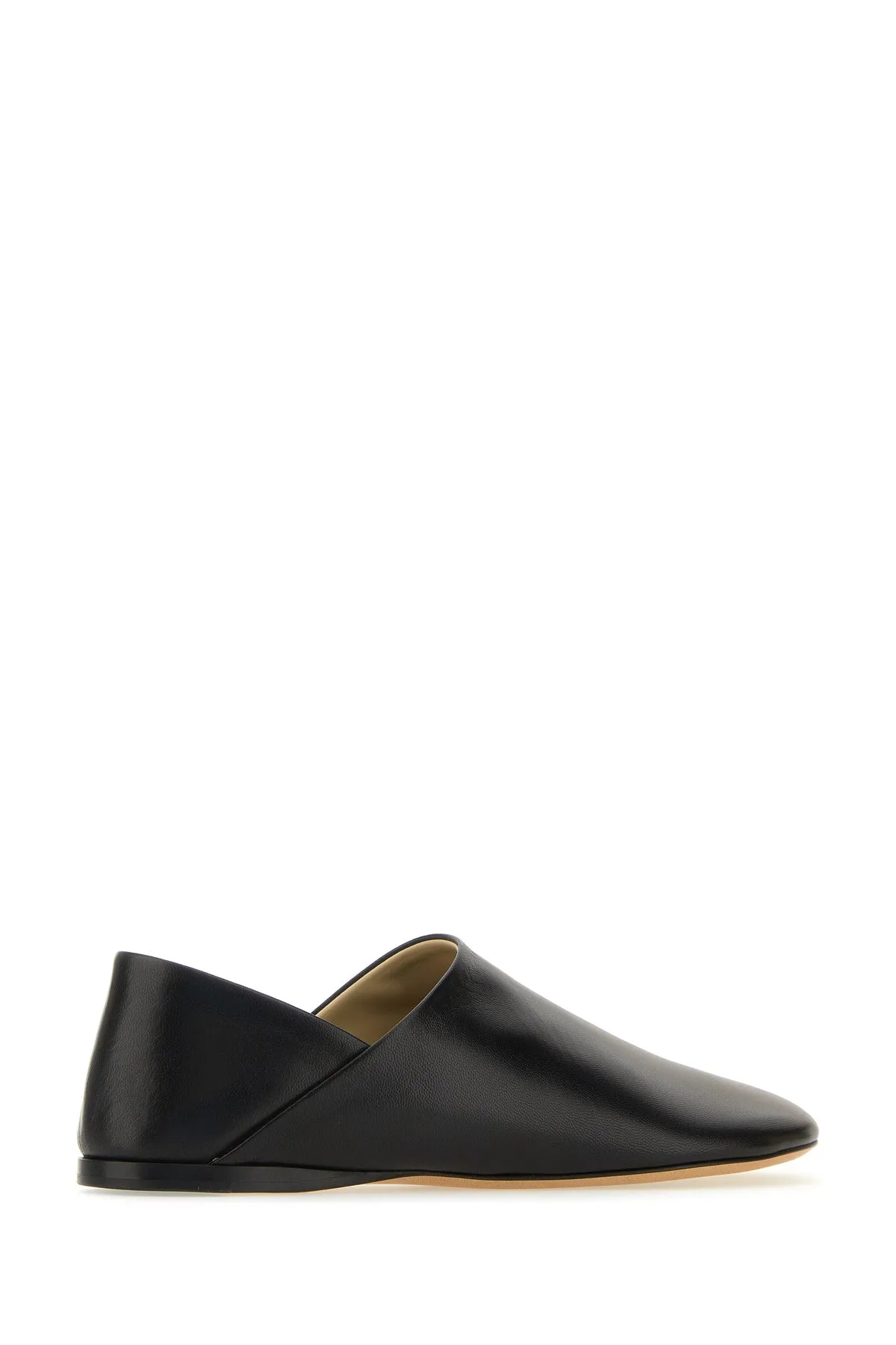 Black leather Toy loafers