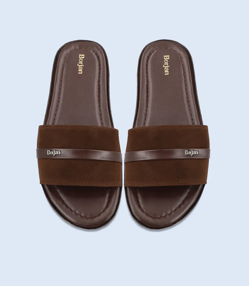 BM5825-BROWN-Men Slipper