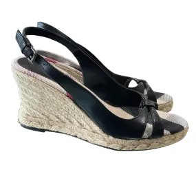 Burberry Wedge Sandals. Size 39