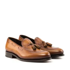 CHESTNUT BROWN TASSEL LOAFER