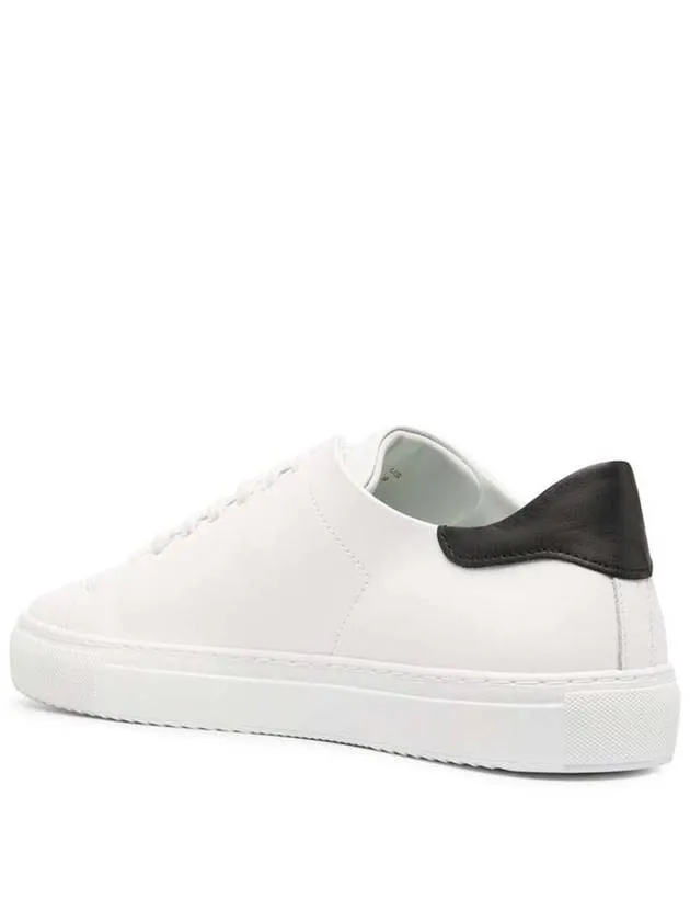 'Clean 90 Contrast' White Low Top Sneakers With Laminated Logo In Leather Man