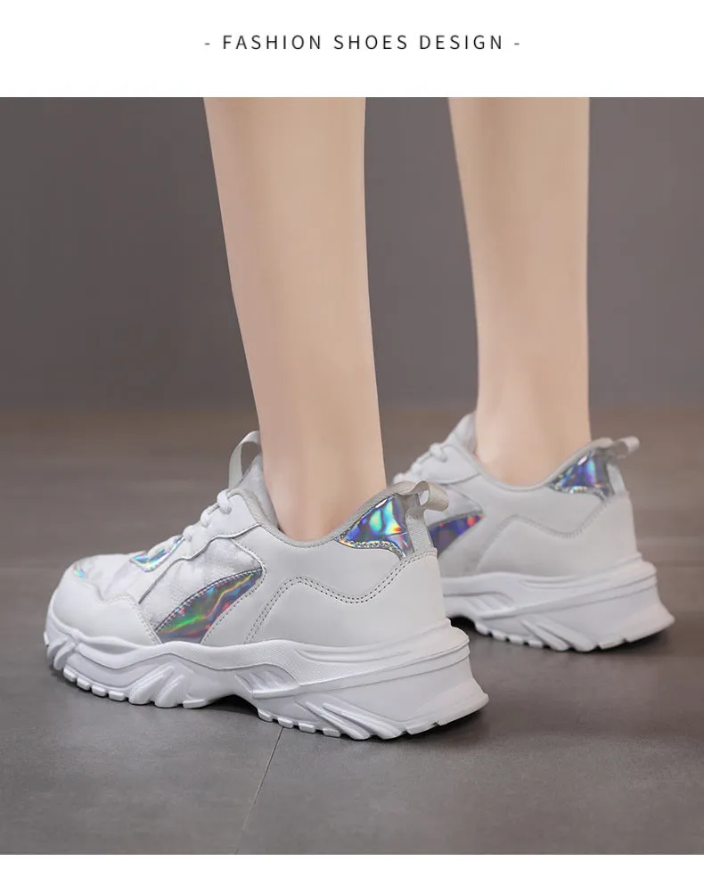 Comelyy Breathable Mesh Platform Sneakers