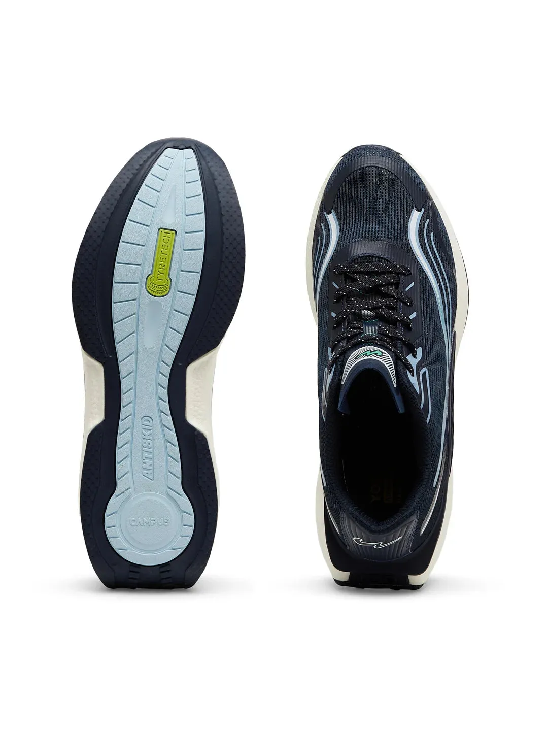CREED Navy Men's Running Shoes