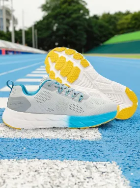 EZ  Ryde Men Running Shoes - Ash Grey/Turquoise Blue