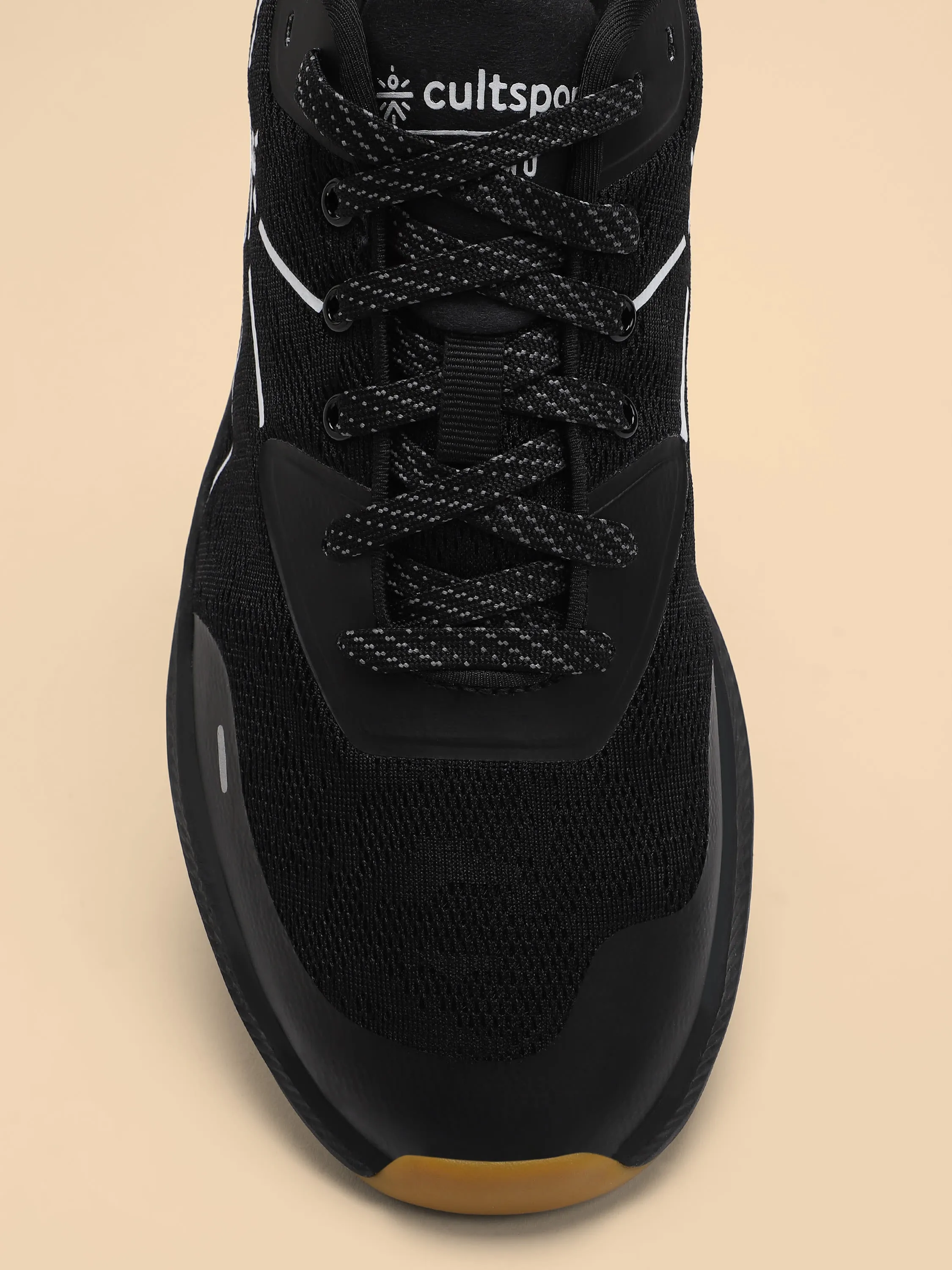 Flomo Men Running Shoes - Black/Mustard