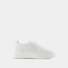 H580 Slip On Sneakers - Hogan - Leather - Black/White