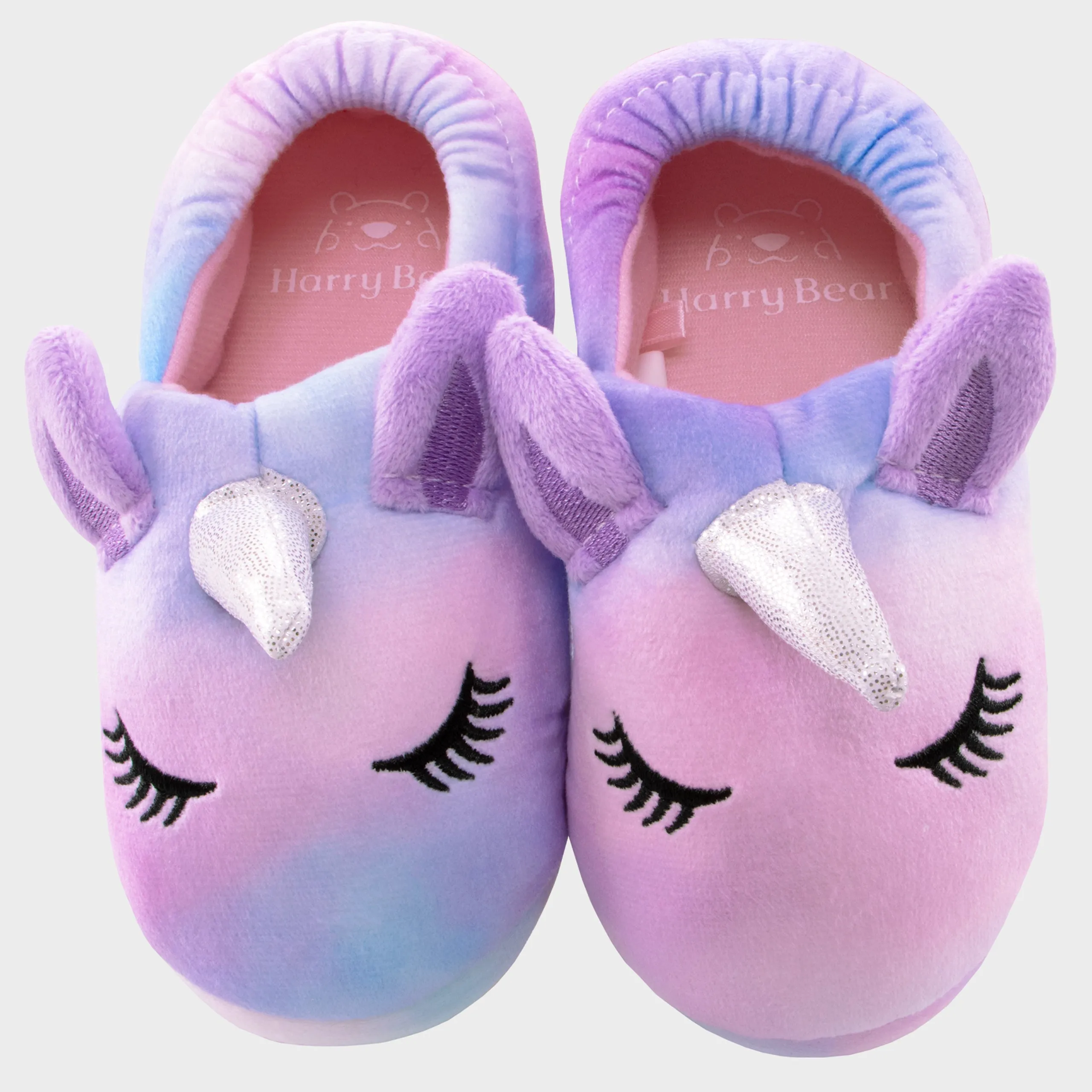 Harry Bear Unicorn Tie Dye Slippers