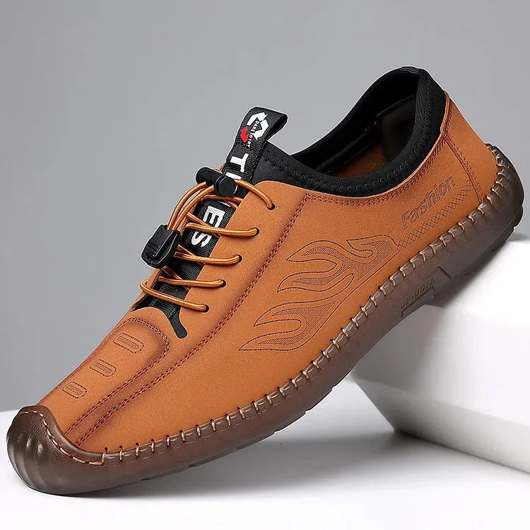 Men's sandals Summer soft leather breathable shoes