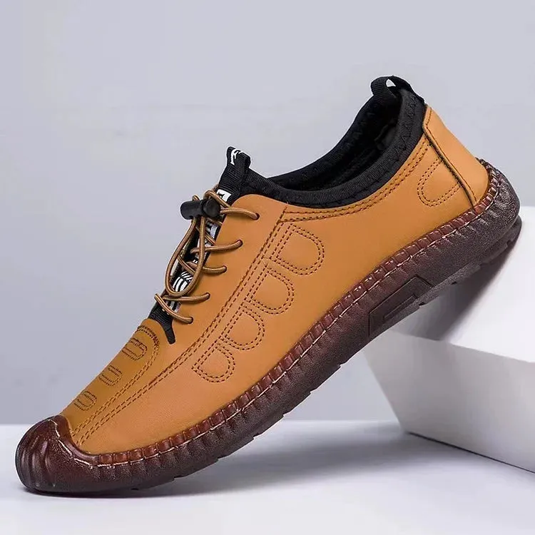 Men's sandals Summer soft leather breathable shoes