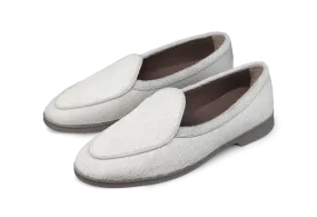 Stride Loafers in Neige Calf Hair