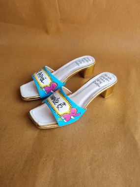 Teal blue Hot Ellie - Mein apni favorite hun heels
