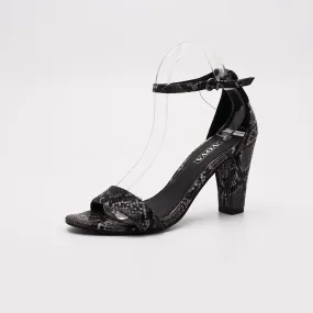 Vaon Snakeskin Print Faux Leather Heel