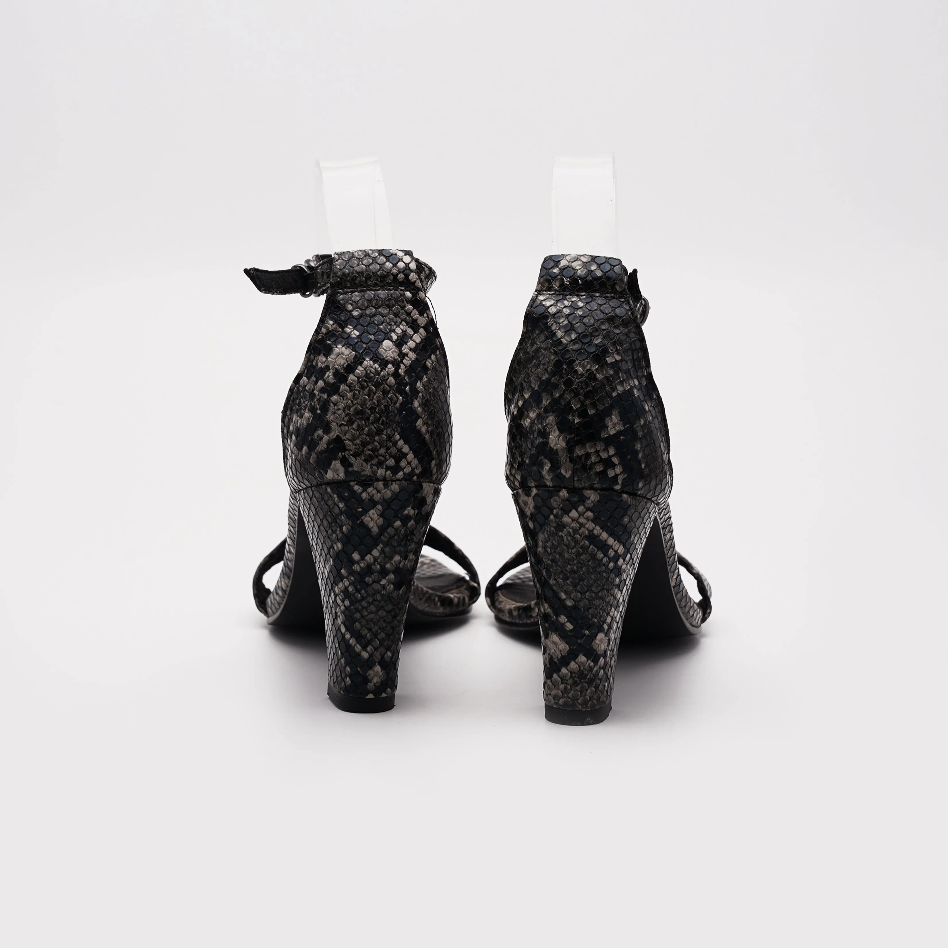 Vaon Snakeskin Print Faux Leather Heel