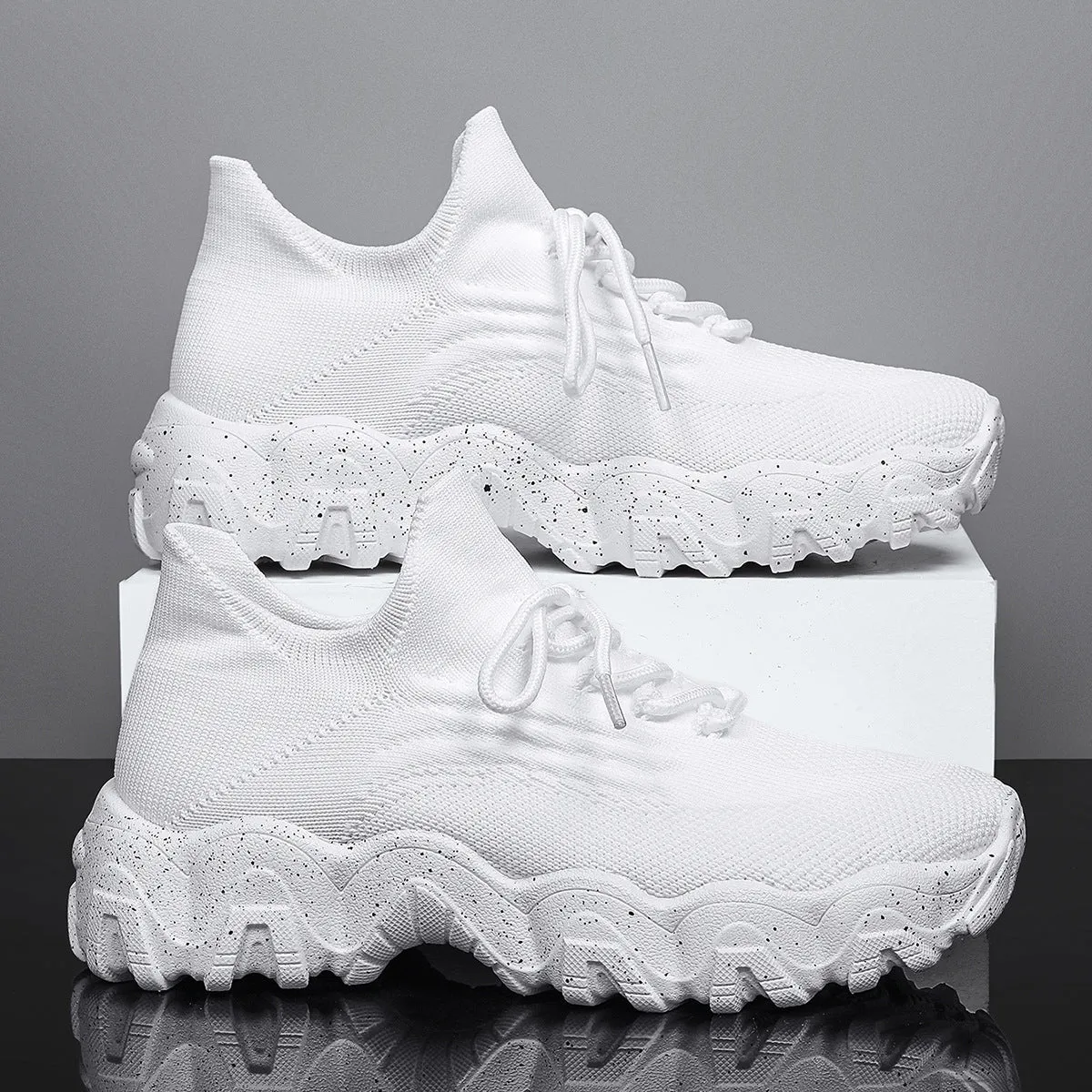Women's Breathable Knit Chunky Fashion Orthopedic Sneakers